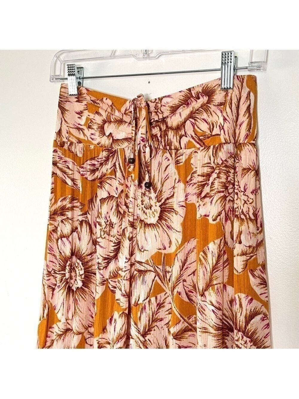 Band of the Free Arizona Gold Floral Wide Leg Pants Small - Picture 6 of 13